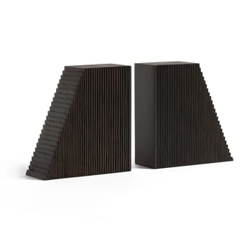 Grooves apoio para livros 2 unidades - Mogno castanho escuro - Ethnicraft