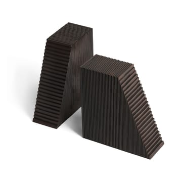 Grooves apoio para livros 2 unidades - Mogno castanho escuro - Ethnicraft