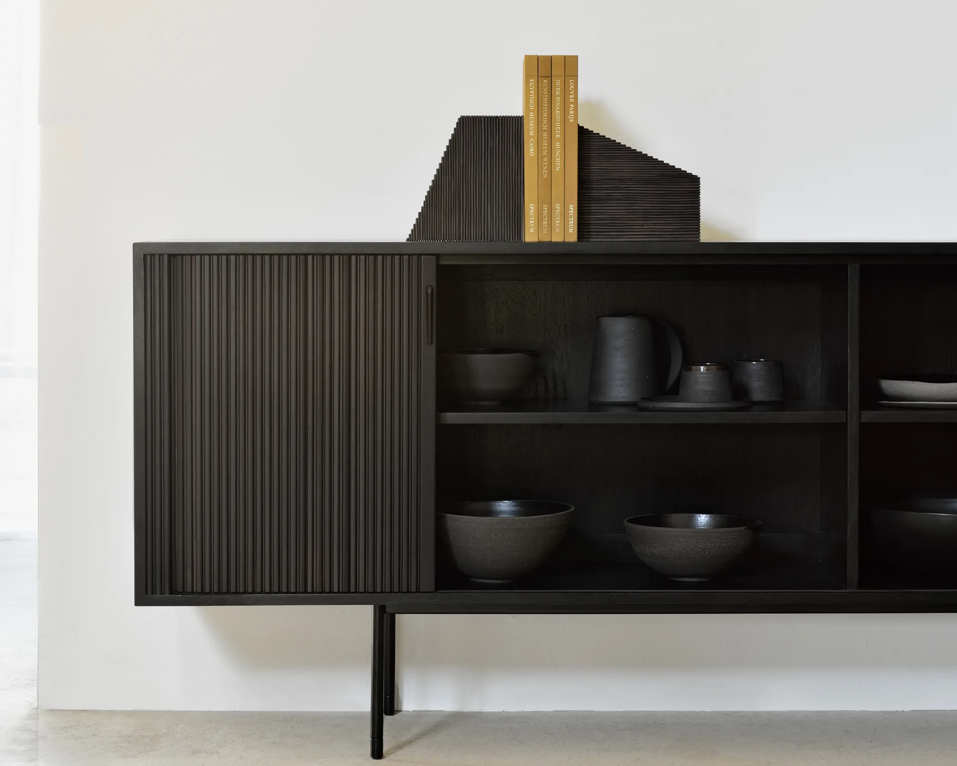 Grooves apoio para livros 2 unidades, Mogno castanho escuro Ethnicraft