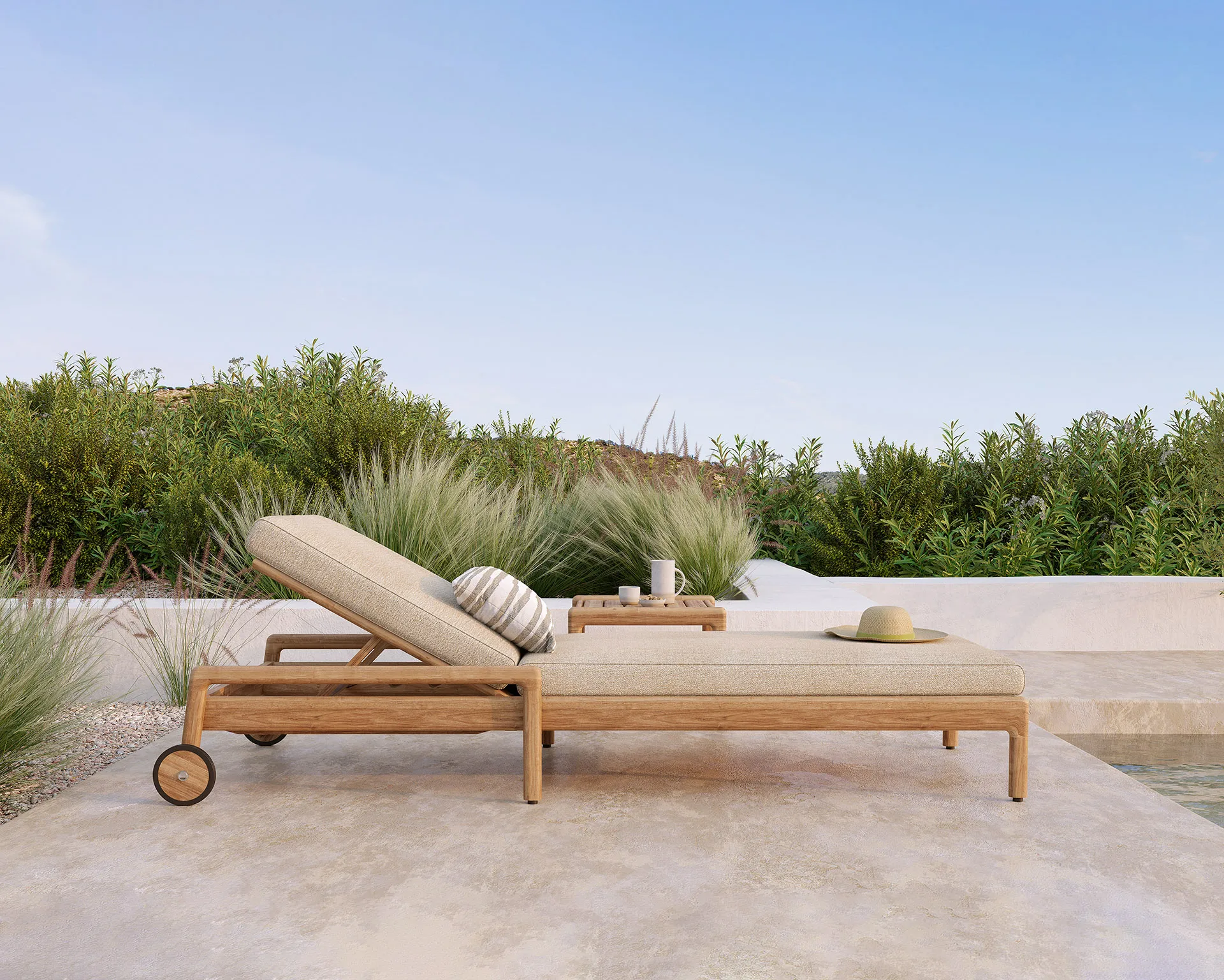 Jack outdoor almofada para espreguiçadeira, Natural Ethnicraft