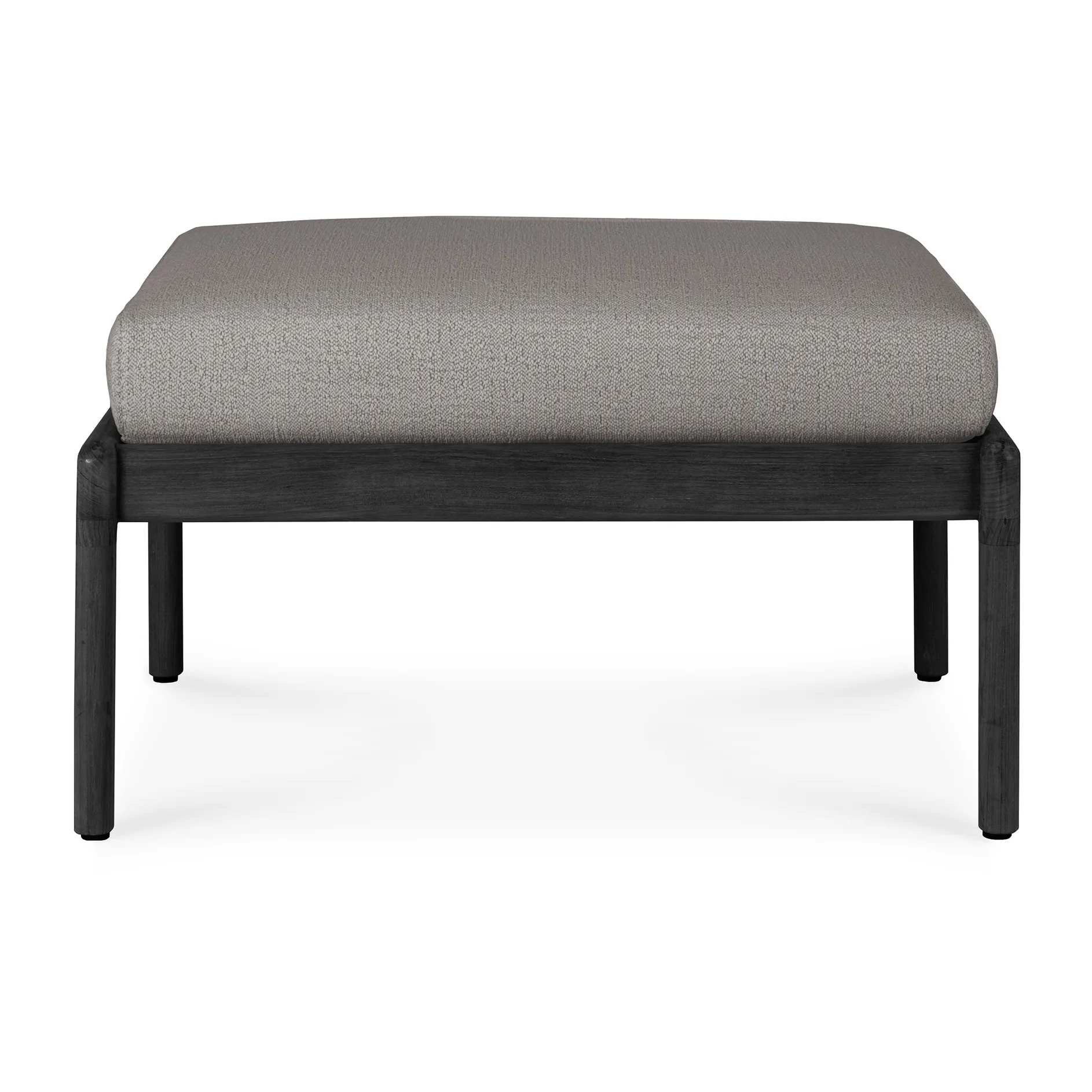 Jack outdoor descanso para os pés em teca tingida de preto, Mocha Ethnicraft