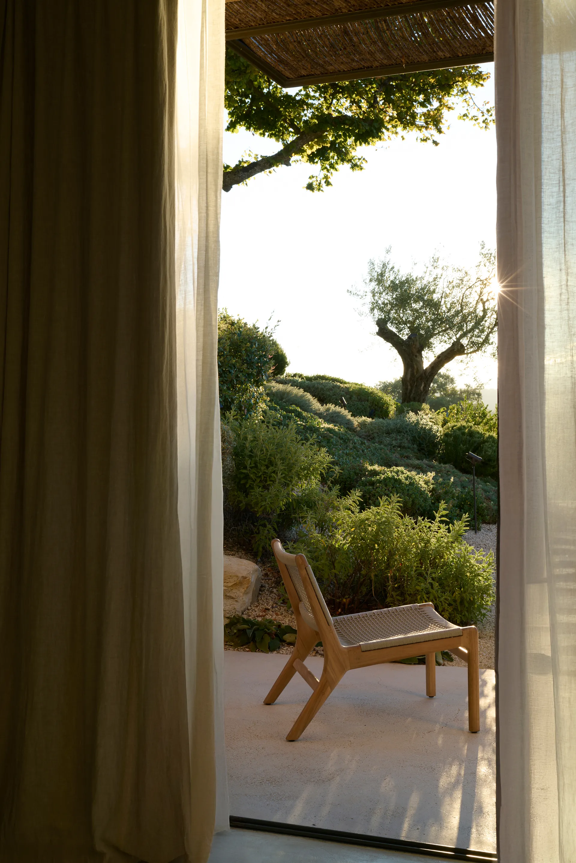 Jack outdoor poltrona de lounge em teca, Beige Ethnicraft