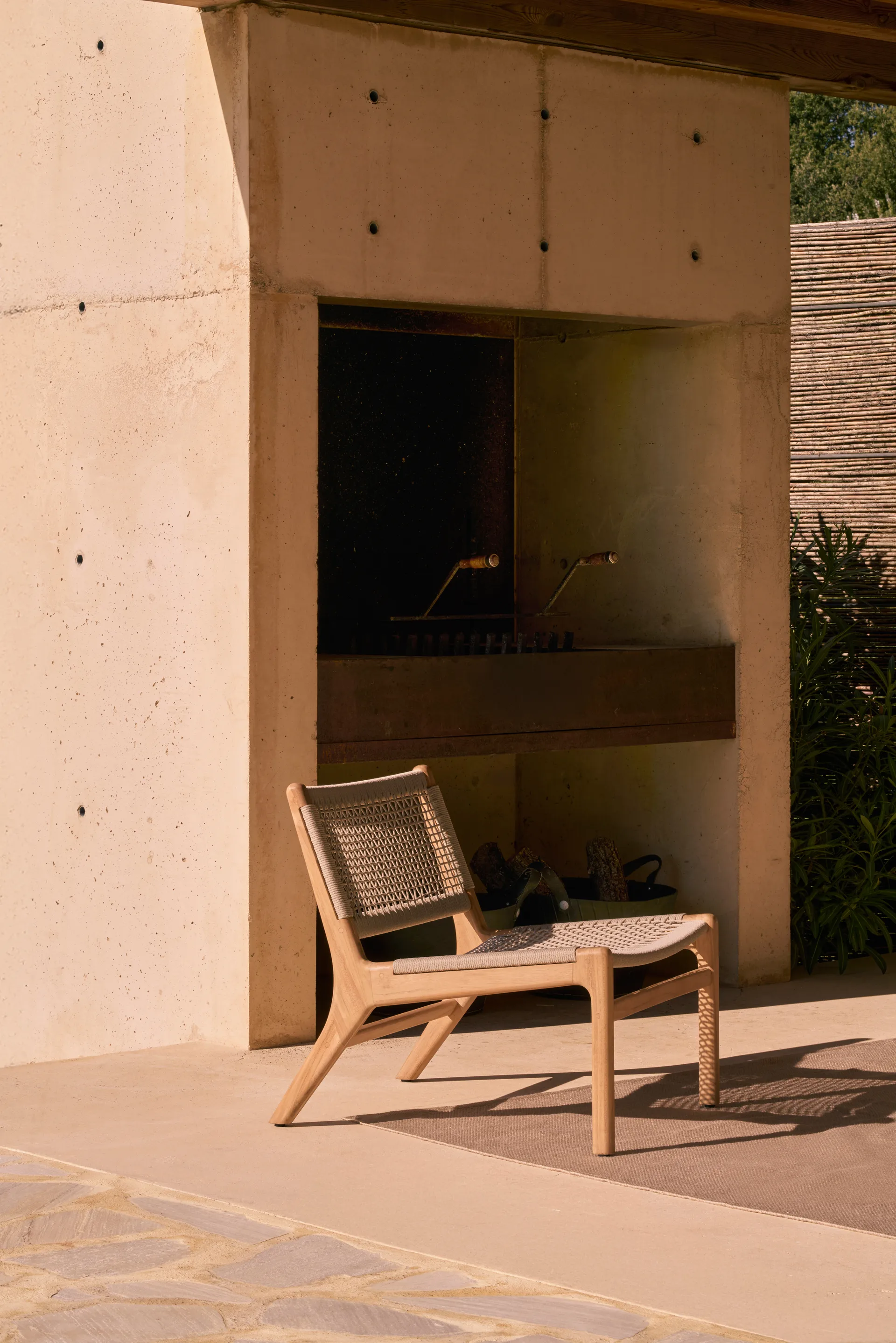 Jack outdoor poltrona de lounge em teca, Beige Ethnicraft