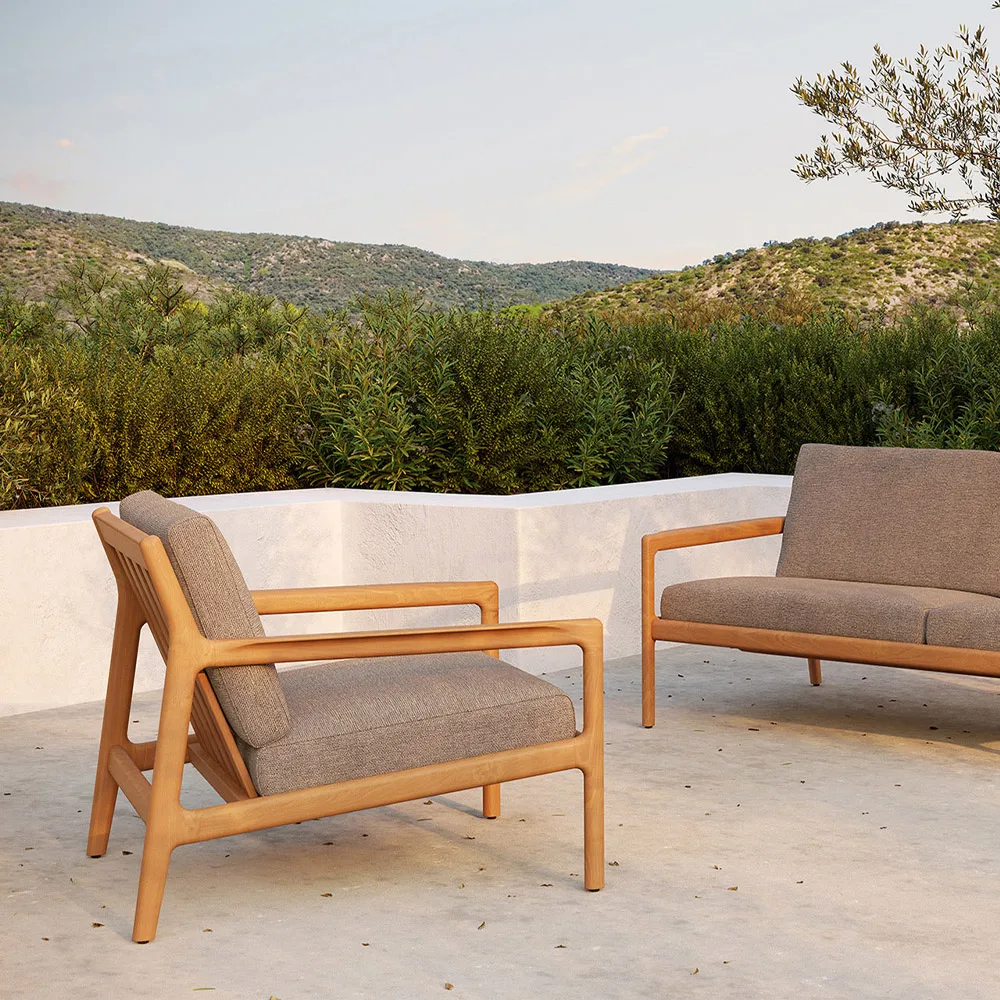 Jack outdoor poltrona de lounge em teca, Mocha Ethnicraft