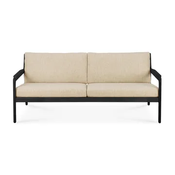 Jack outdoor sofá de 2 lugares em teca tingida de preto - Natural - Ethnicraft