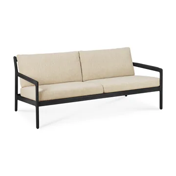 Jack outdoor sofá de 2 lugares em teca tingida de preto - Natural - Ethnicraft