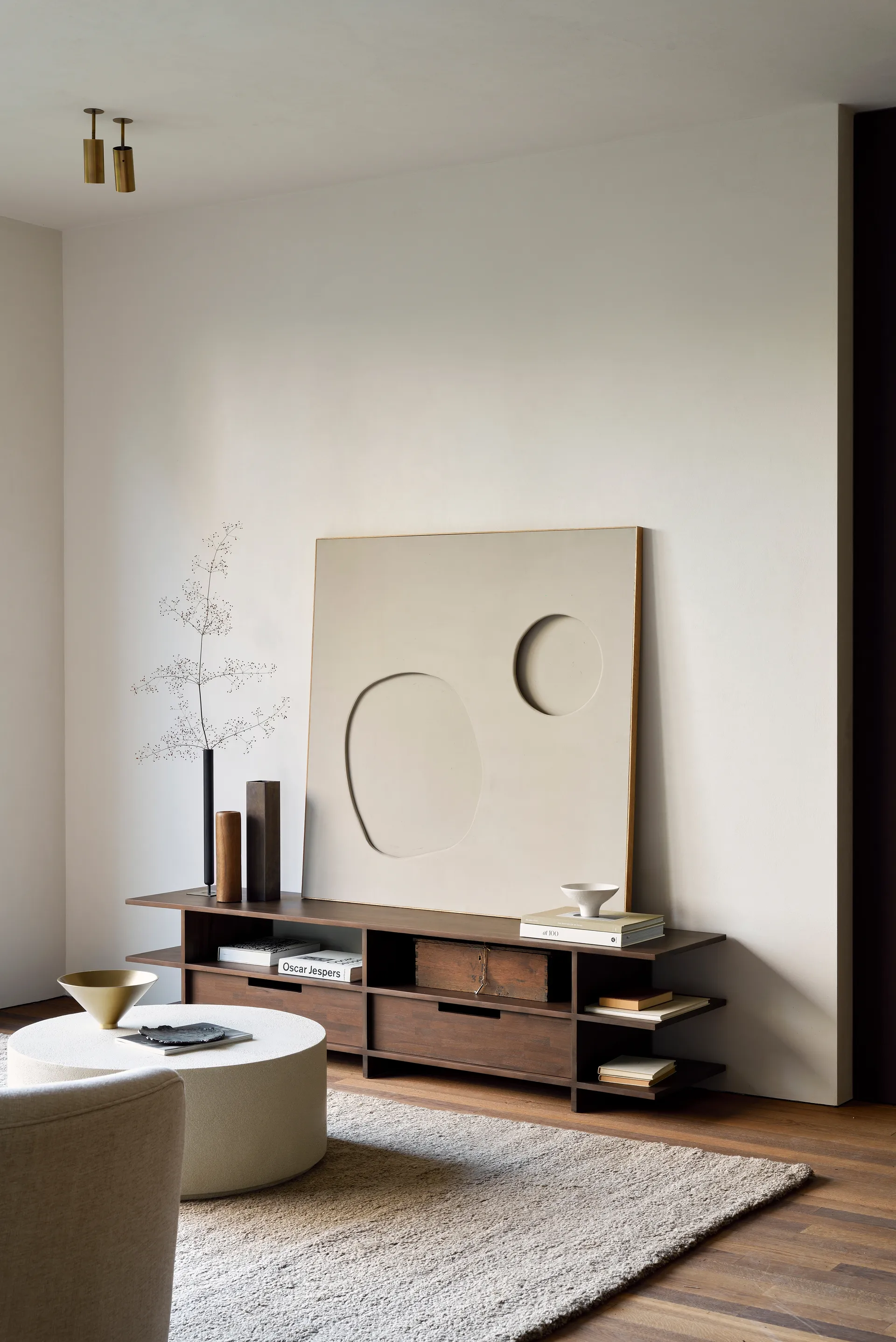 Kabuki móvel de TV, Teak escurecida Ethnicraft