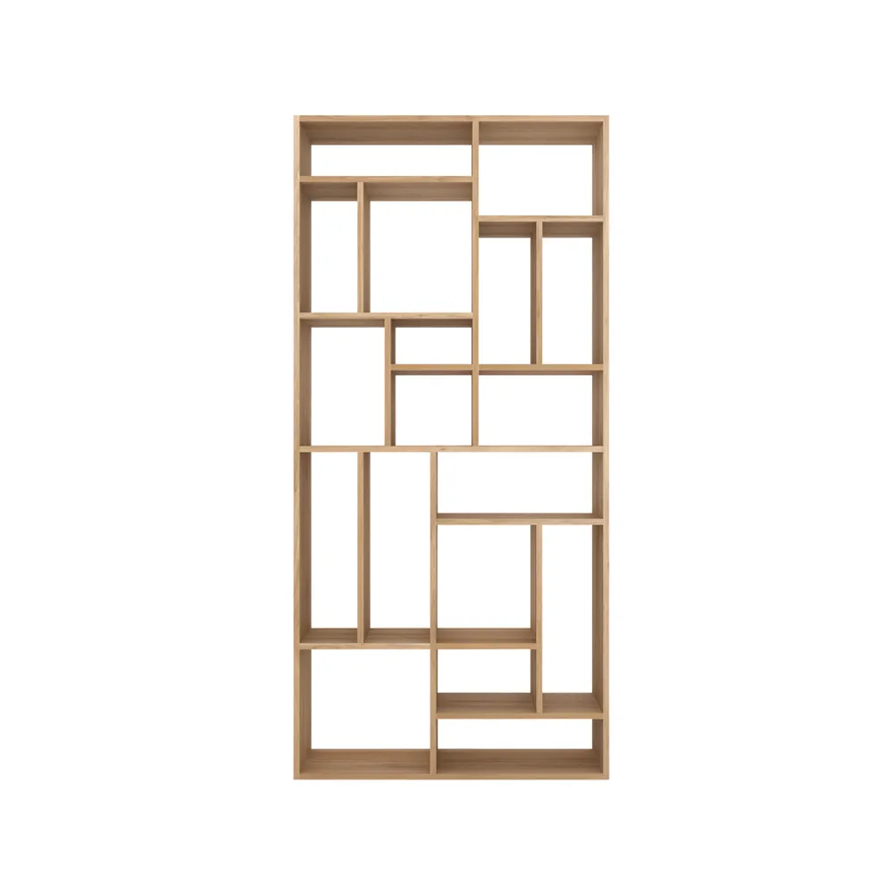 M Rack estante de livros grande, Carvalho envernizado com cera dura Ethnicraft