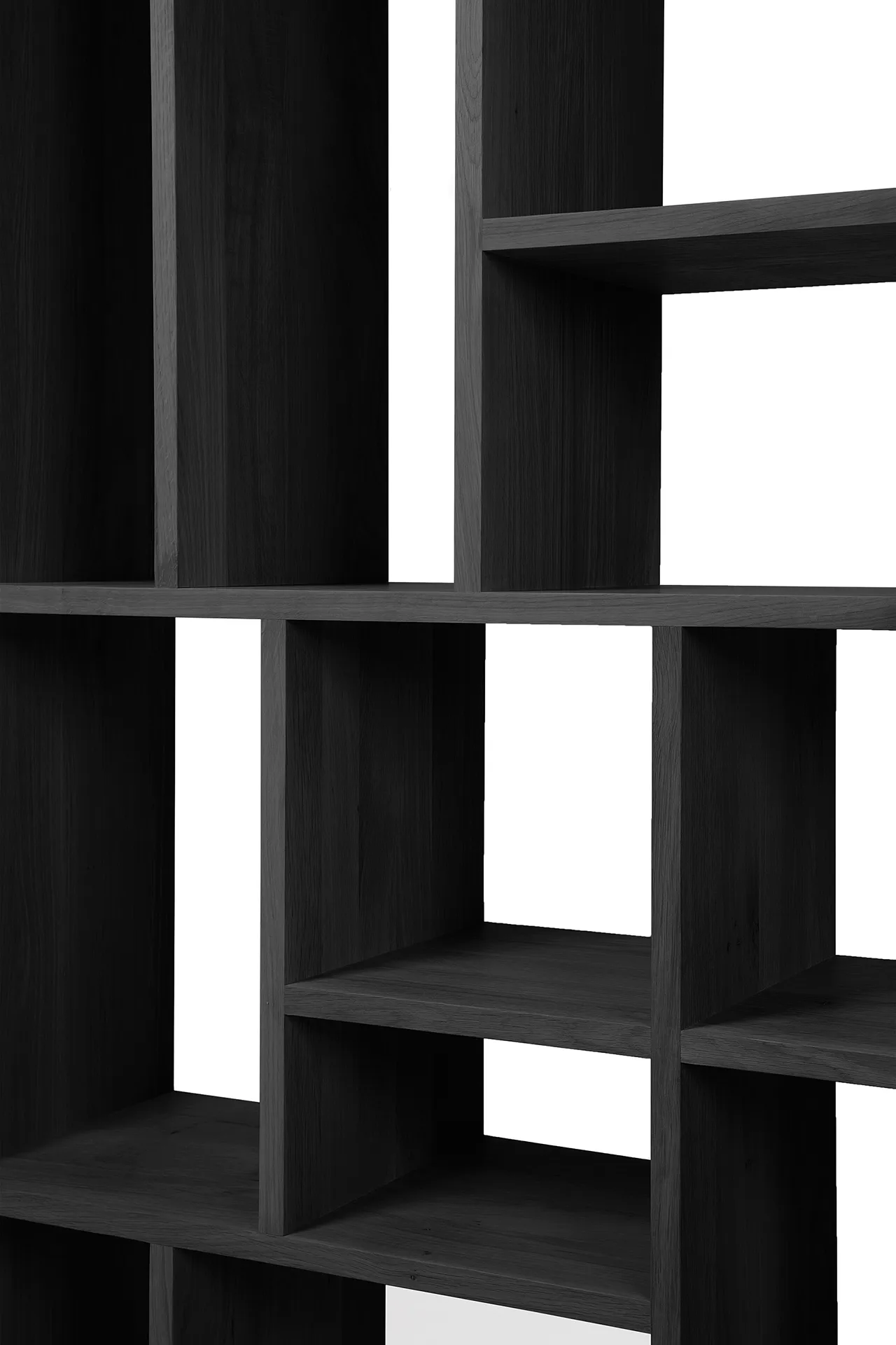 M Rack estante de livros grande, Carvalho preto Ethnicraft