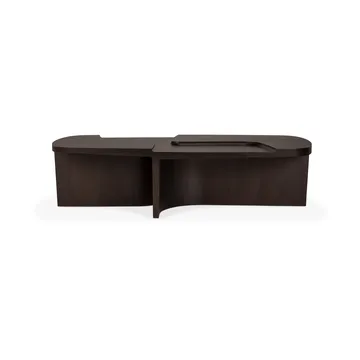 Mesa de centro Brutalist - Mogno castanho rosa, 143x75 cm - Ethnicraft