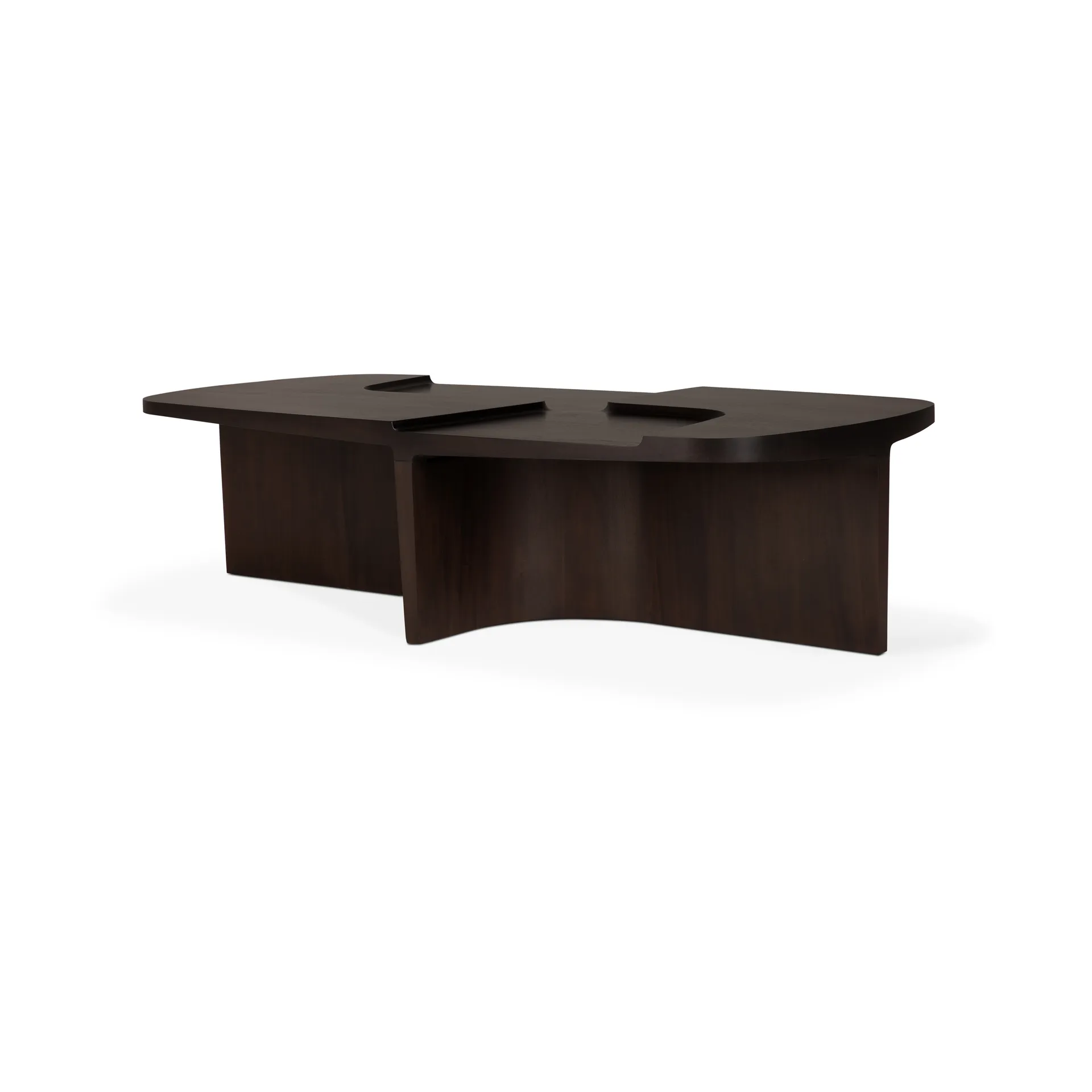 Mesa de centro Brutalist, Mogno castanho rosa, 143x75 cm Ethnicraft