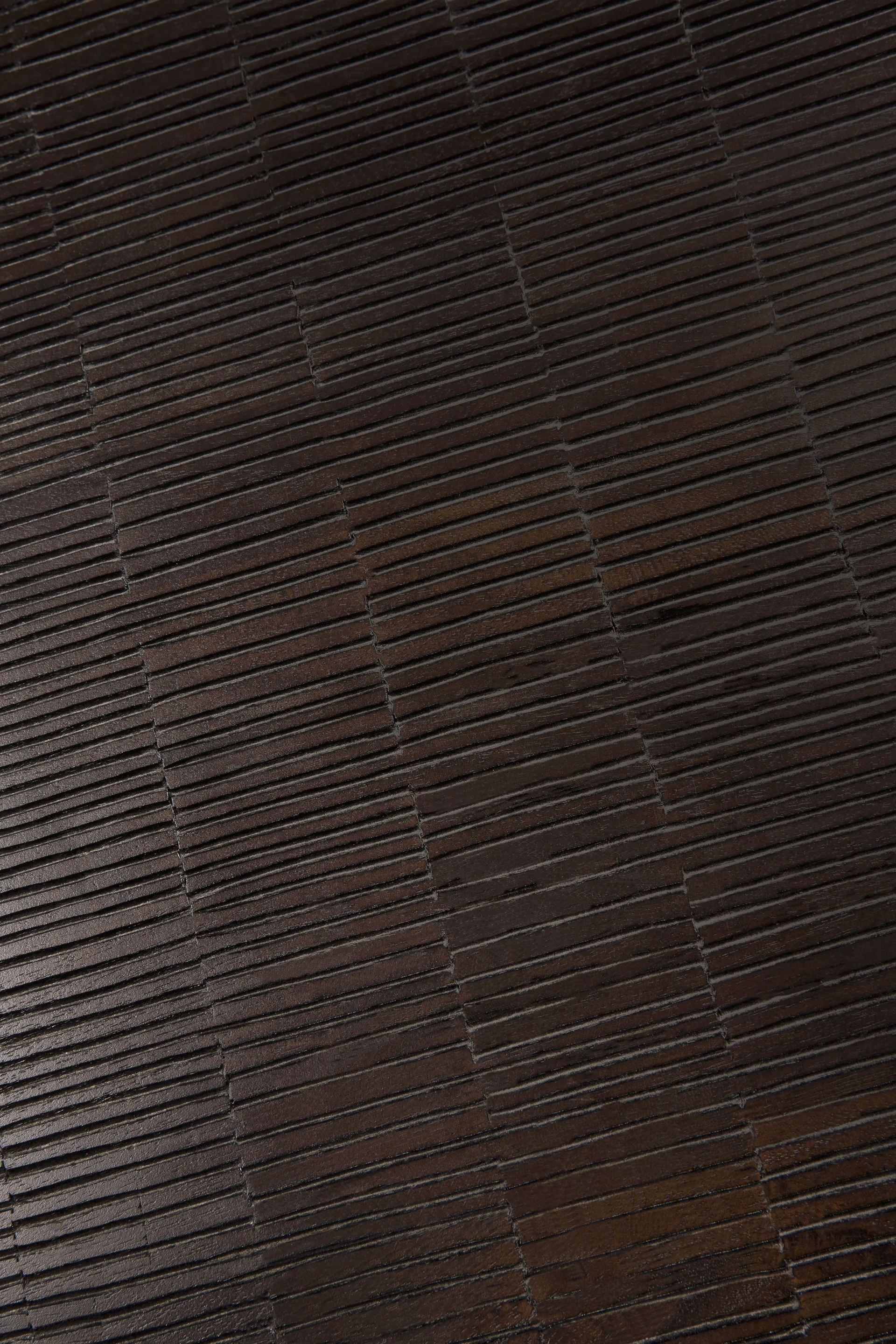 Mesa de centro Grooves, Teak off black, 140x110 cm Ethnicraft