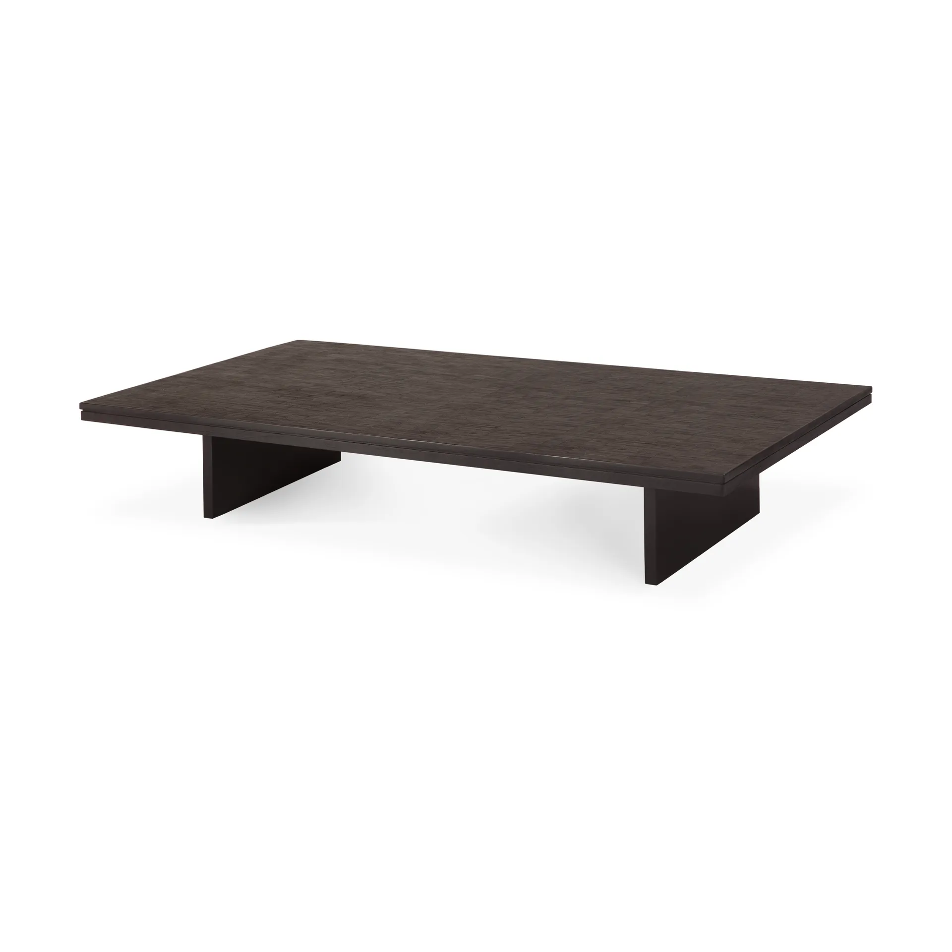 Mesa de centro Grooves, Teak off black, 170x120 cm Ethnicraft