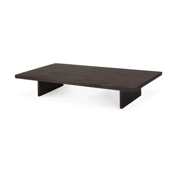 Mesa de centro Grooves - Teak off black, 170x120 cm - Ethnicraft