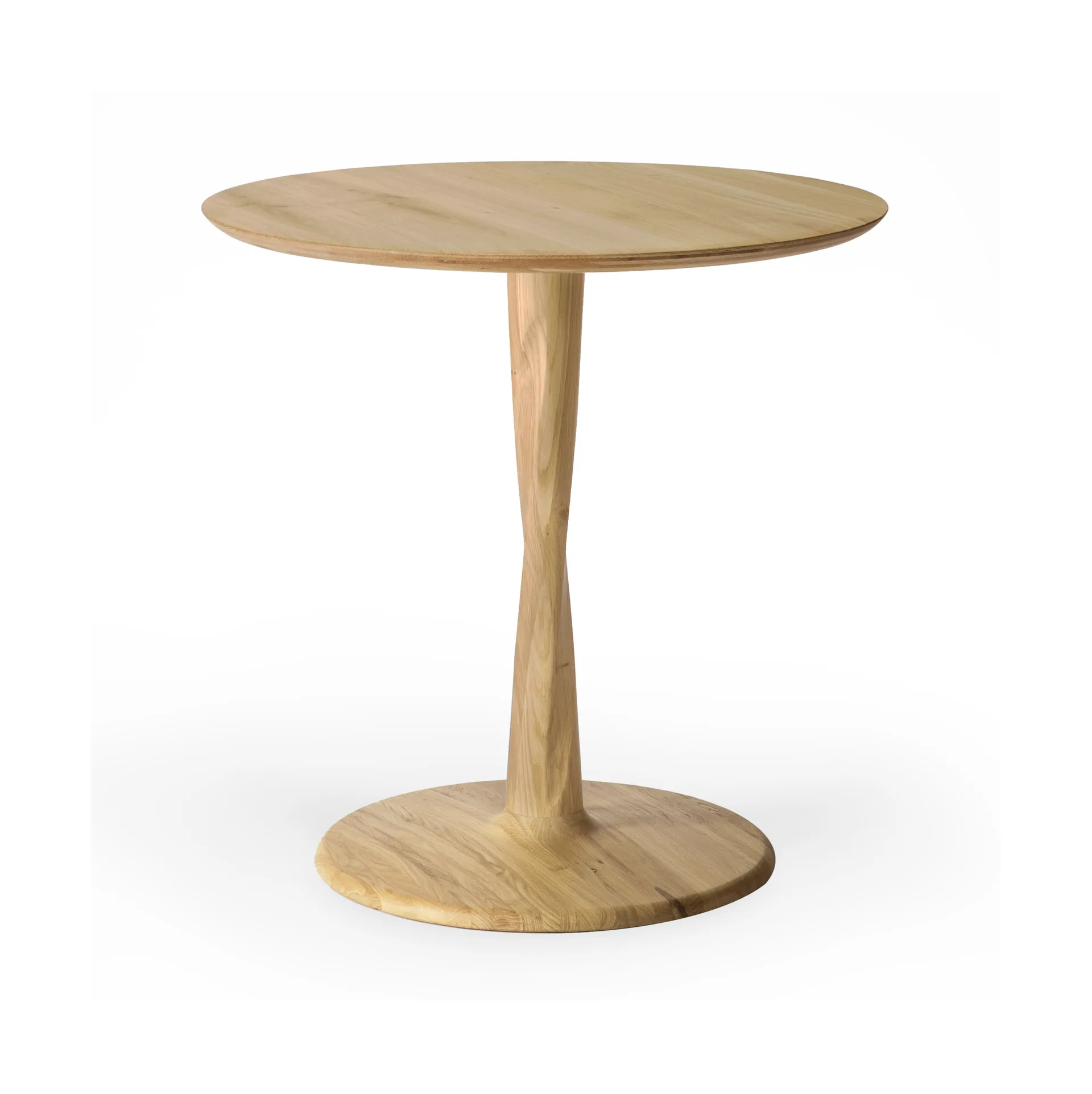Mesa de jantar Torsion, Carvalho lacado, Ø70x69 cm Ethnicraft