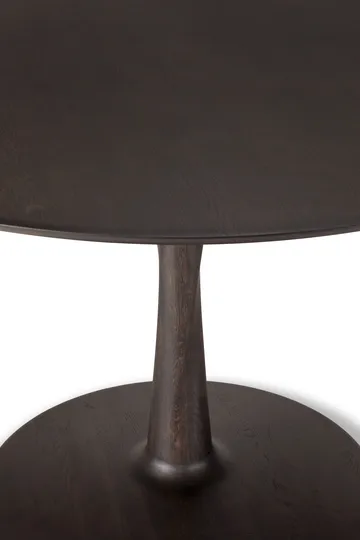 Mesa de jantar Torsion - Carvalho lacado preto, Ø70x69 cm - Ethnicraft