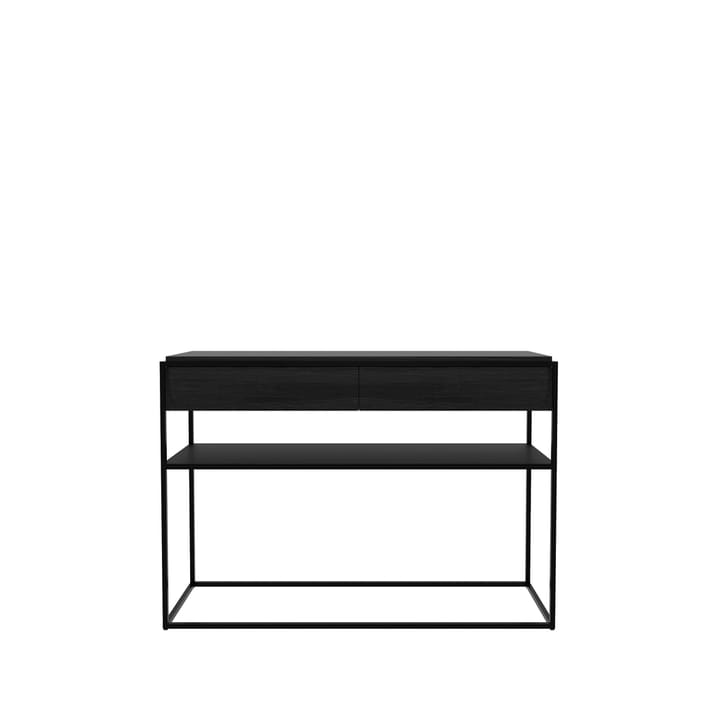 Monolit mesa de consola 122x40 cm - Oak black-Black - Ethnicraft