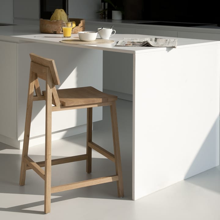 N3 banco de bar, Óleo de cera Oak 49x50 cm Ethnicraft