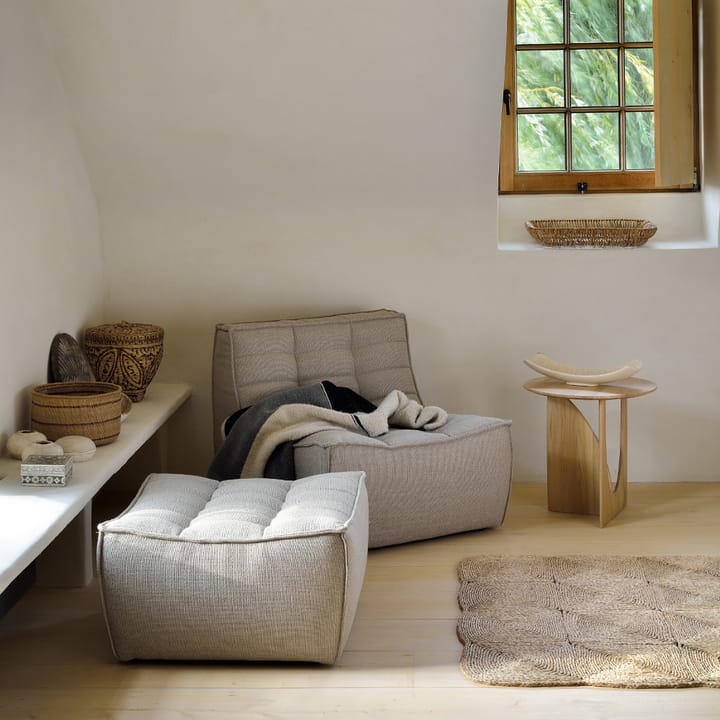 N701 descanso para os pés 70x70 cm, Azul Ethnicraft