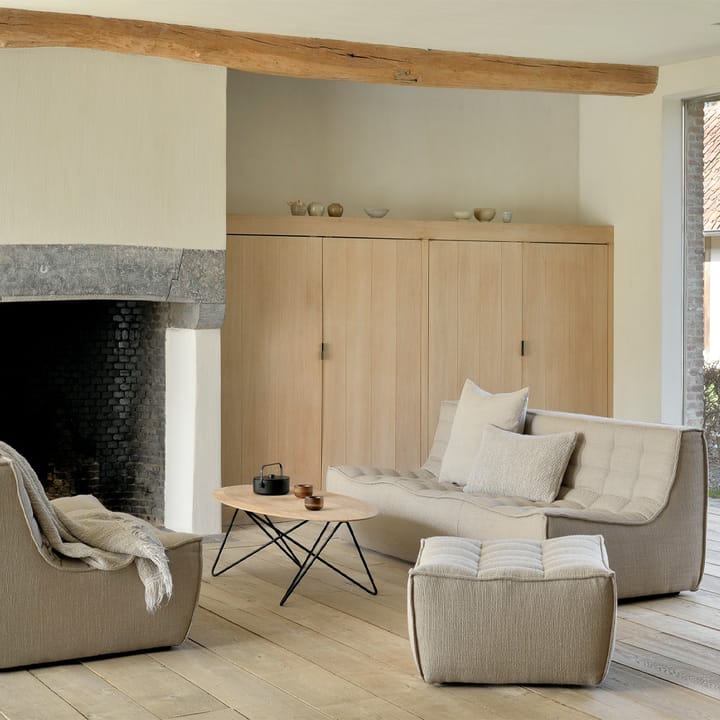 N701 descanso para os pés 70x70 cm, Cinza escuro Ethnicraft