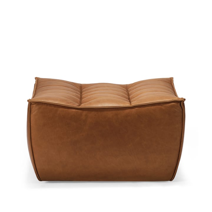 N701 descanso para os pés 70x70 cm - Couro anilina brown - Ethnicraft