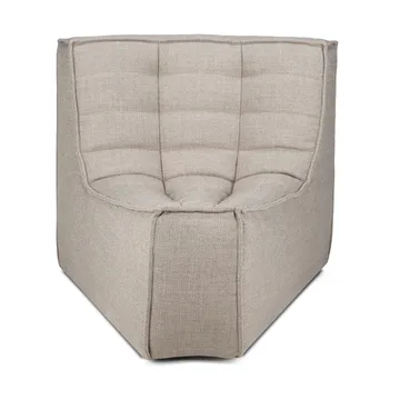 N701 módulo de canto arredondado 45° - Tecido Ecru bege - Ethnicraft