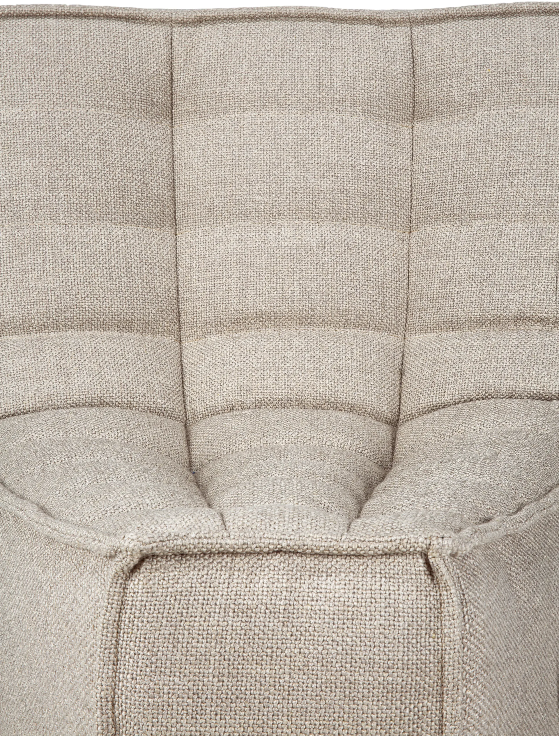 N701 módulo de canto arredondado 45°, Tecido Ecru bege Ethnicraft