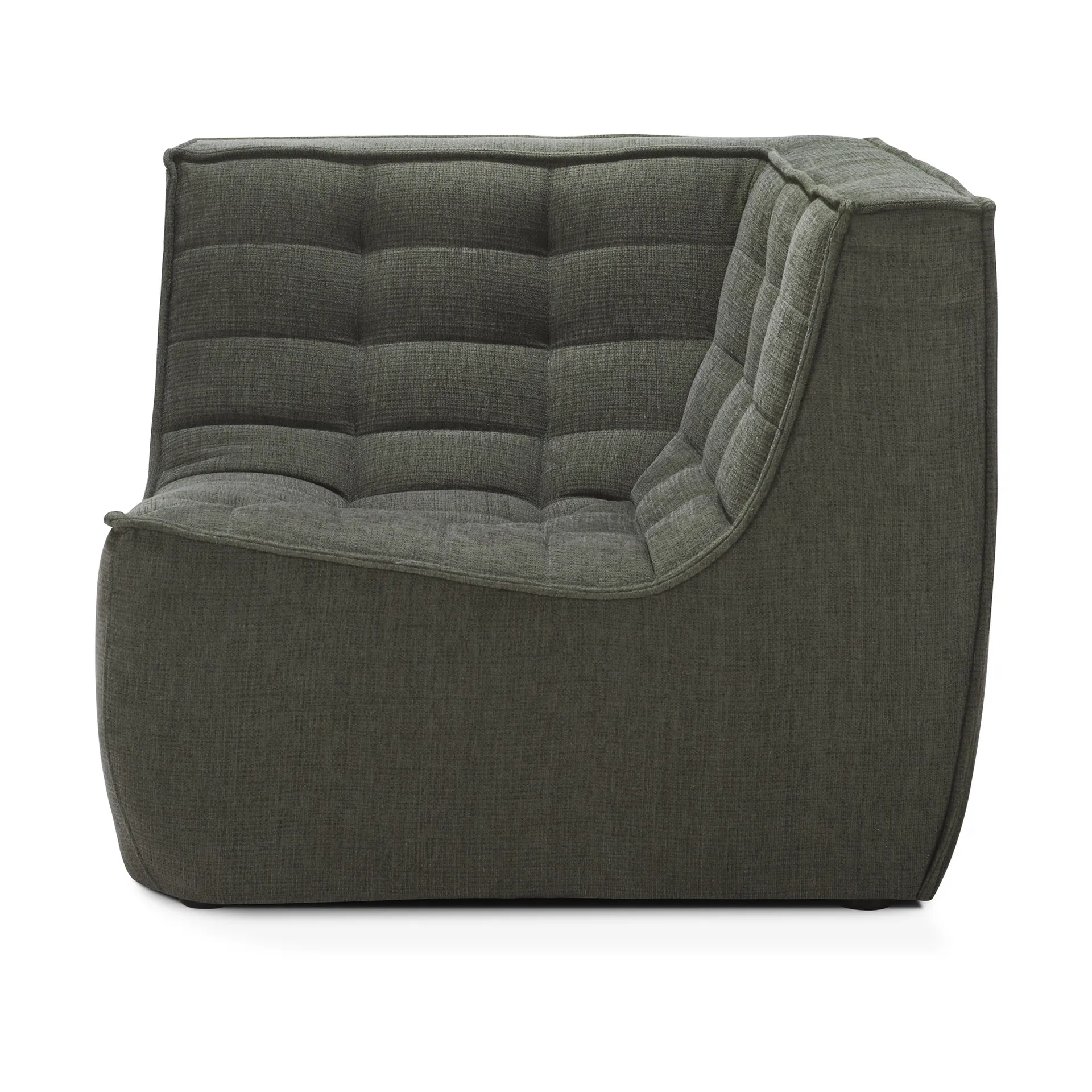 N701 módulo de canto reto, Moss Eco tecido Ethnicraft