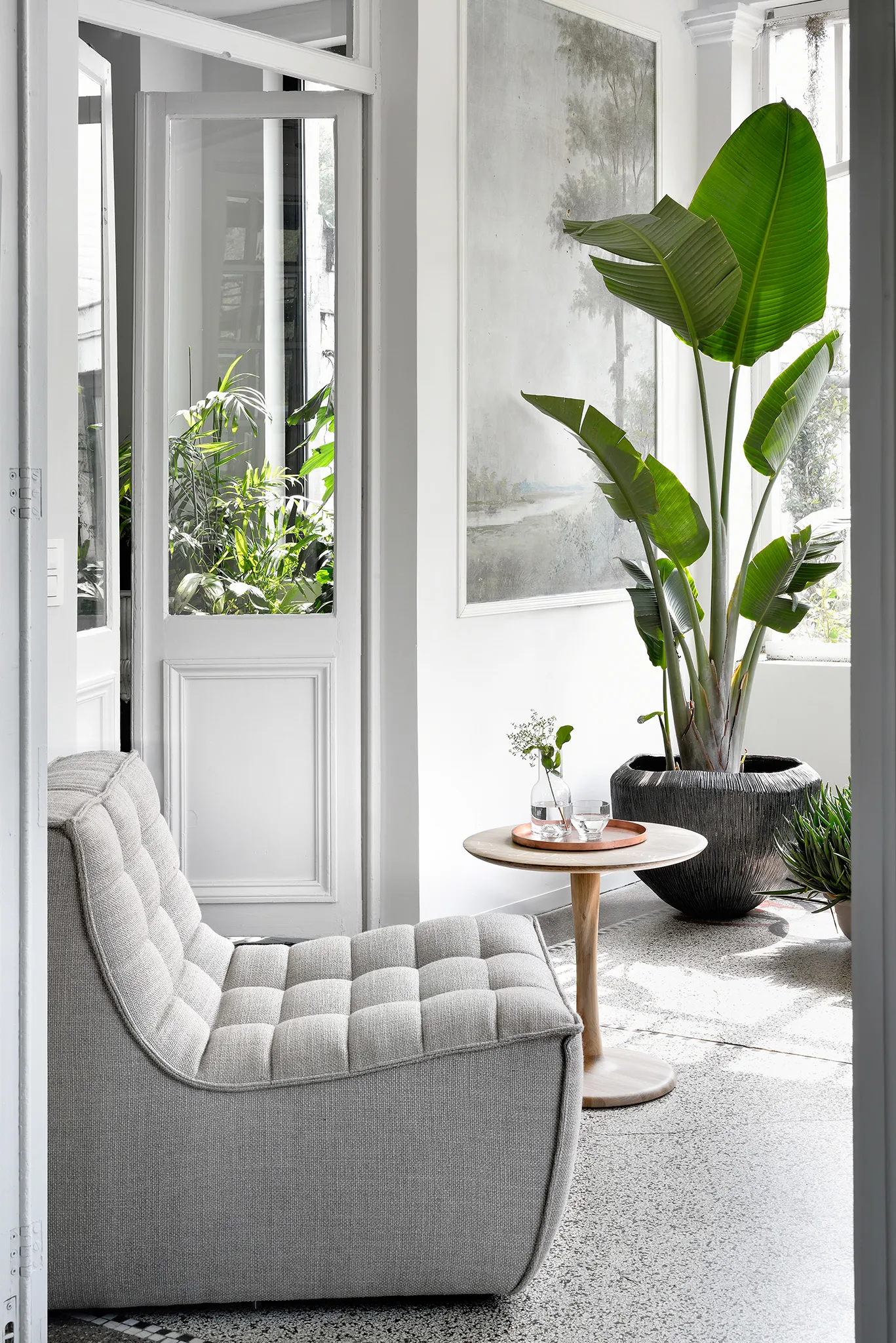 N701 poltrona, Tecido bege Ethnicraft