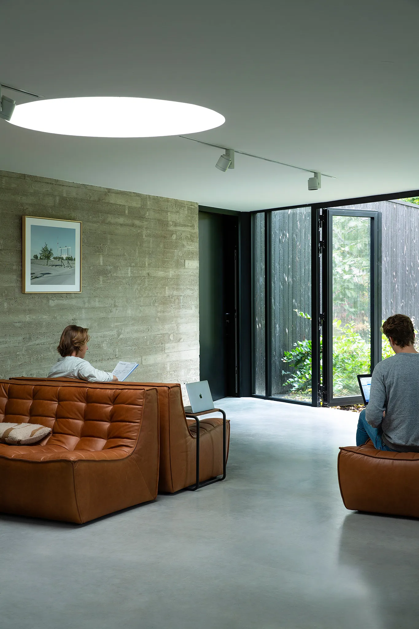 N701 sofá 2 lugares, couro old saddle brown Ethnicraft