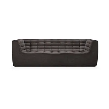 N701 sofá 3 lugares - Cinzento escuro, com braços - Ethnicraft