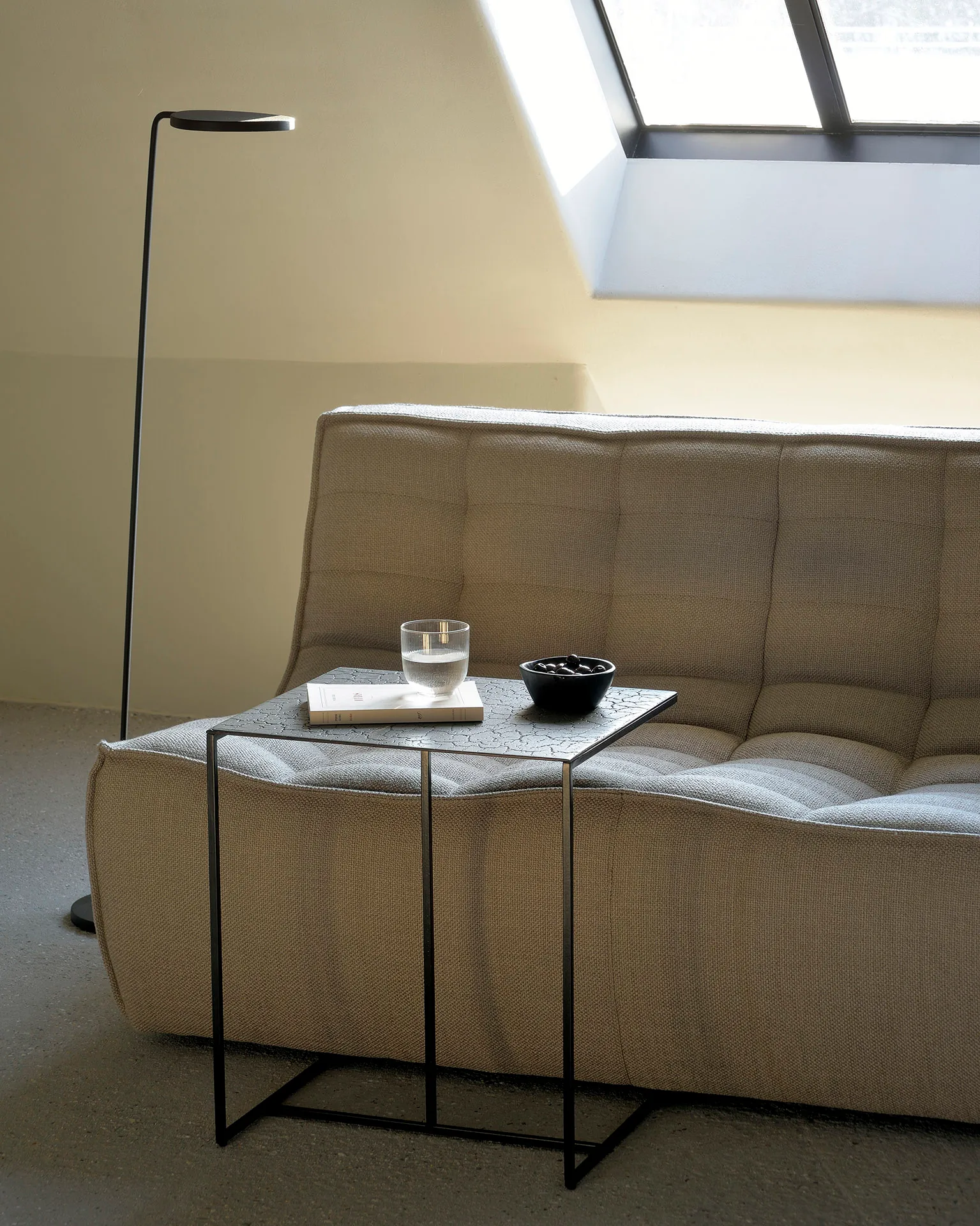 N701 sofá 3 lugares, Tecido bege Ethnicraft