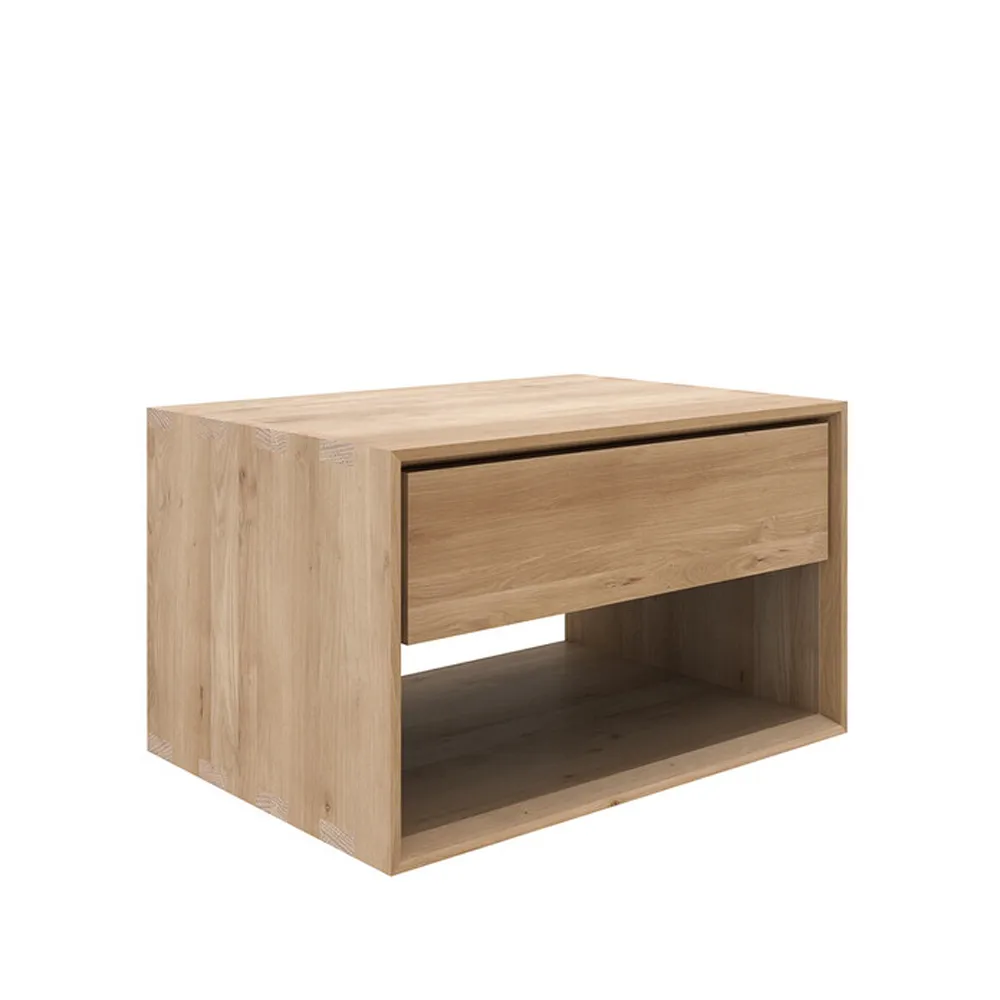 Nordic II mesa de cabeceira, Óleo de cera Oak 1 caixa 57 cm Ethnicraft