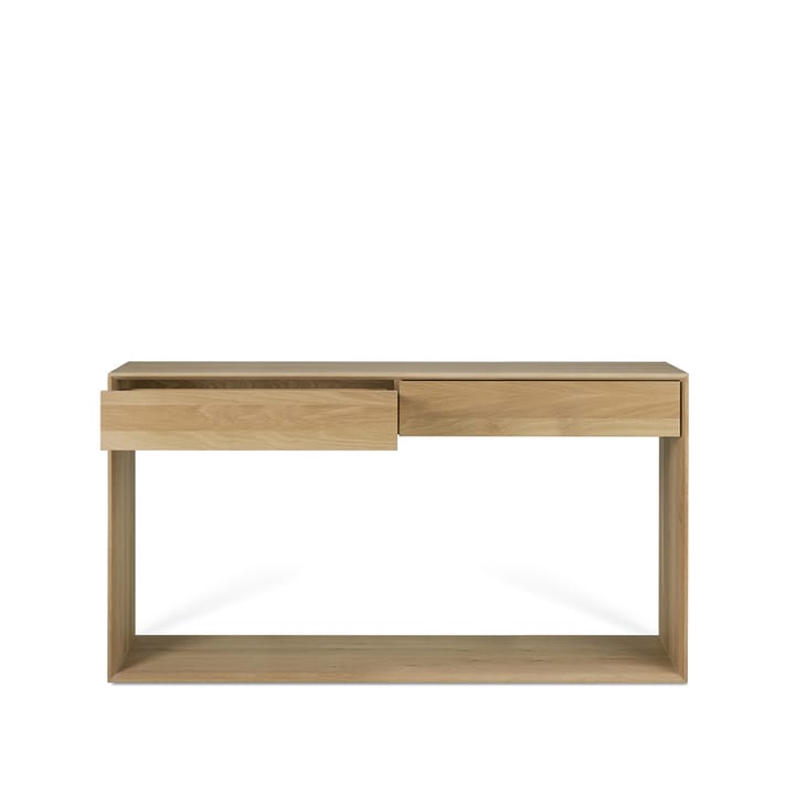 Nordic mesa de consola - Carvalho lacado duas gavetas 160x40 cm - Ethnicraft