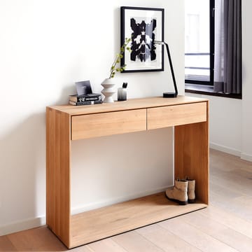 Nordic mesa de consola - Carvalho lacado duas gavetas 160x40 cm - Ethnicraft