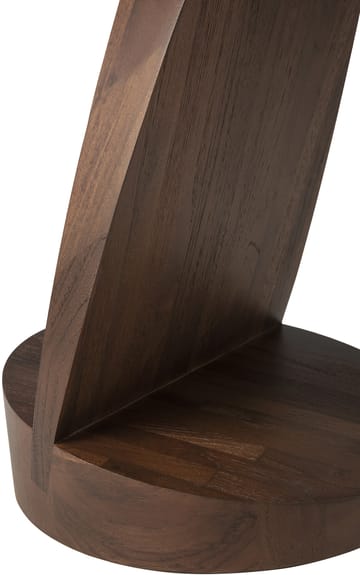Oblic mesa de apoio Ø52 cm - teca tingida de castanho - Ethnicraft