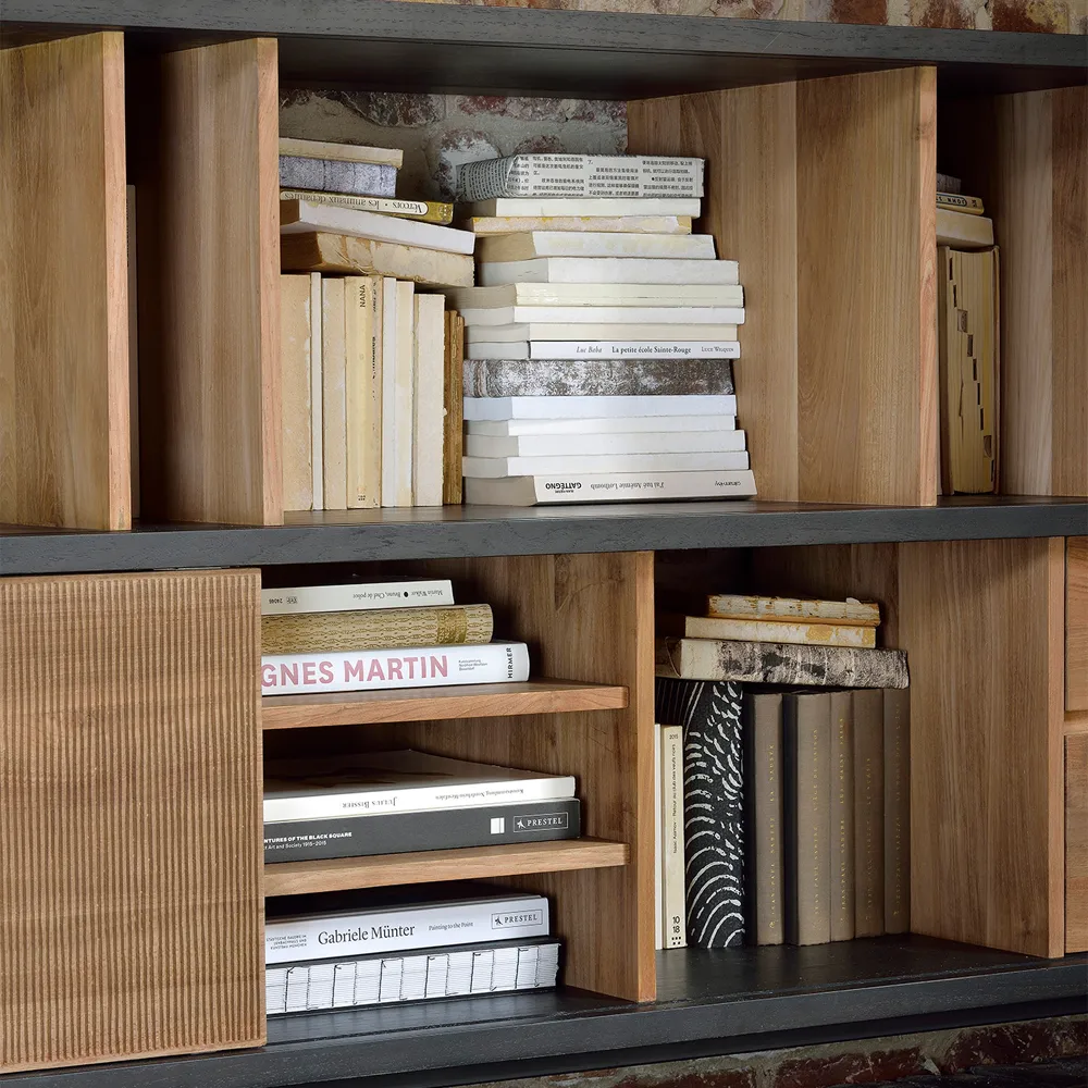 Oscar aparador, Teak 2 portas deslizantes 3 gavetas Ethnicraft