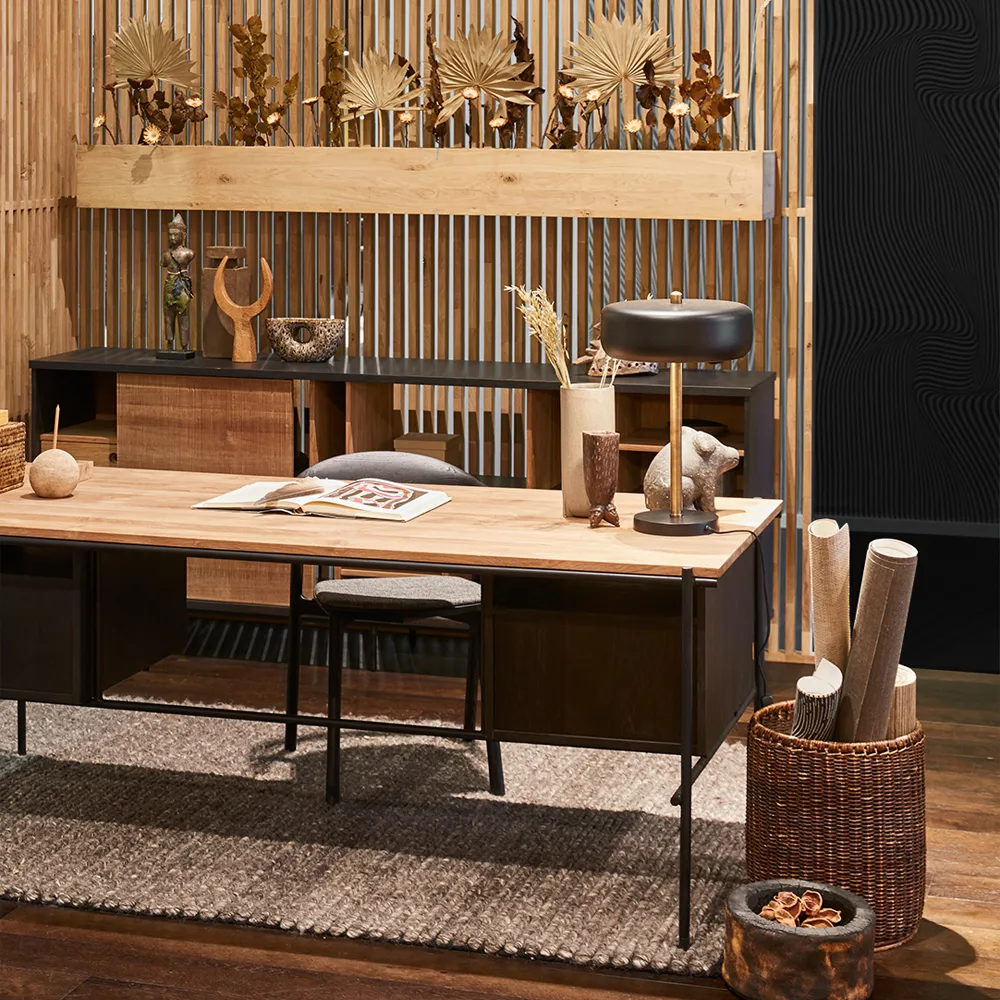 Oscar aparador, Teak 2 portas deslizantes 3 gavetas Ethnicraft