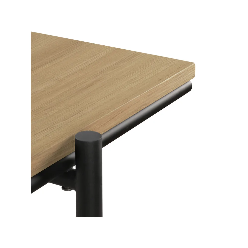 Oscar secretária , Maciço carvalho-preto com base de metal Ethnicraft