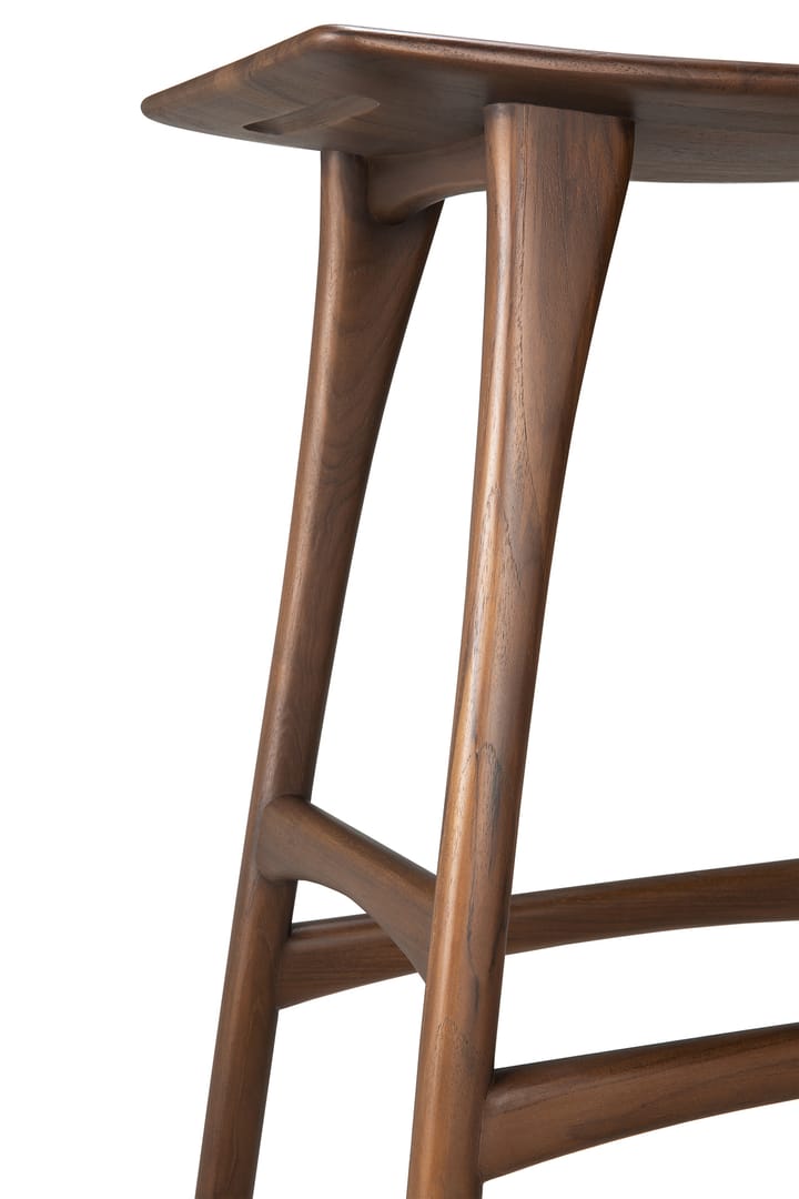Osso banco de bar 80x57 cm, Lacado teca brown Ethnicraft