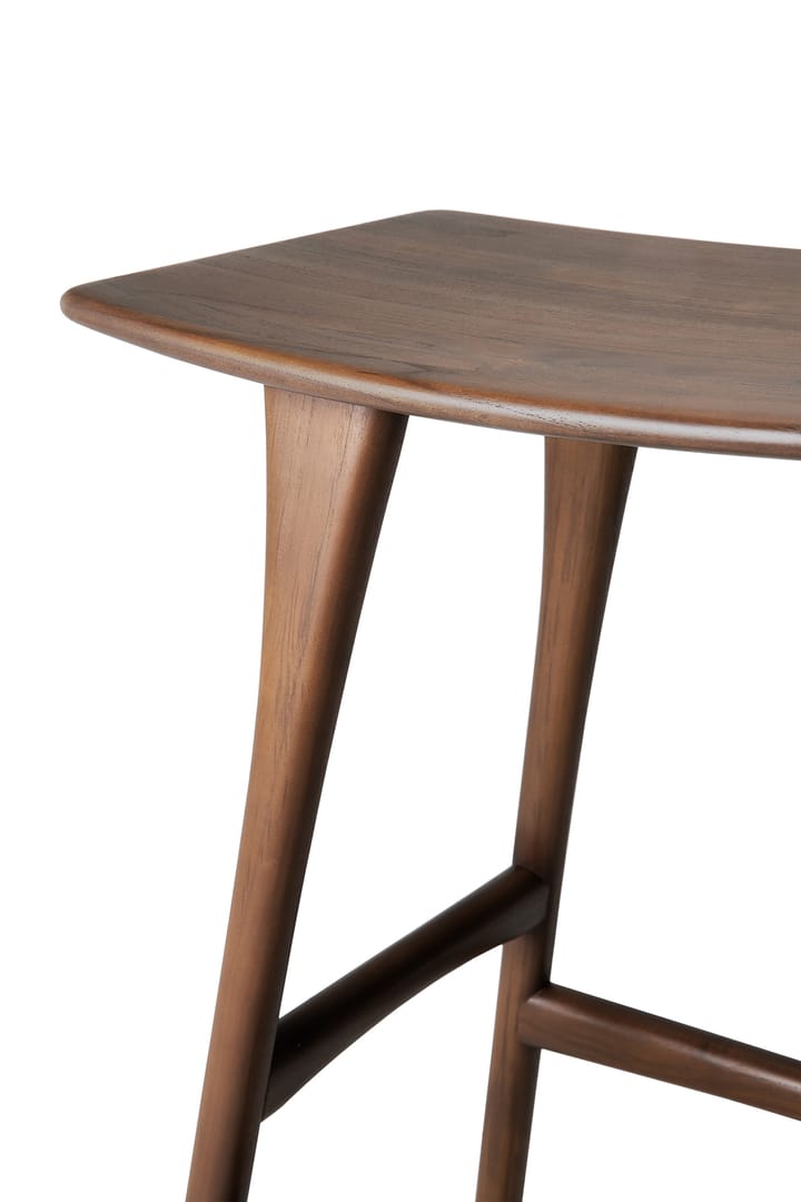 Osso banco de bar 80x57 cm, Lacado teca brown Ethnicraft