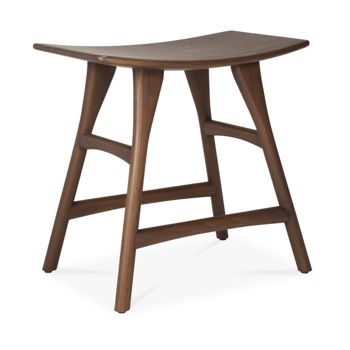 Osso banquinho 48x50 cm, Lacado teca brown Ethnicraft