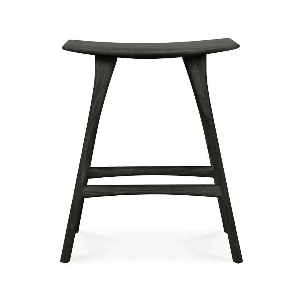 Osso Counter banqueta alta 67 cm, Carvalho preto Ethnicraft