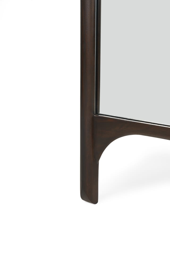PI espelho de pé 55x190 cm, mogno tingido de castanho-escuro Ethnicraft