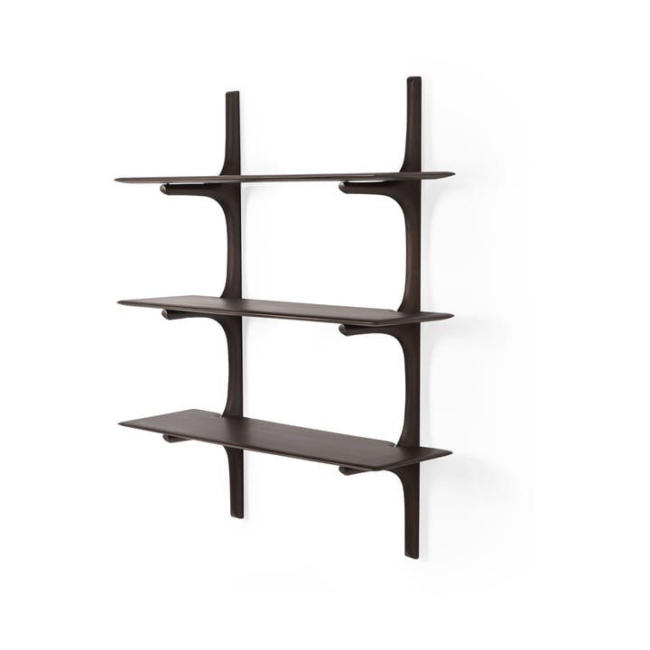 PI estante de parede - Lacado mogno-3 prateleiras-dark brown - Ethnicraft