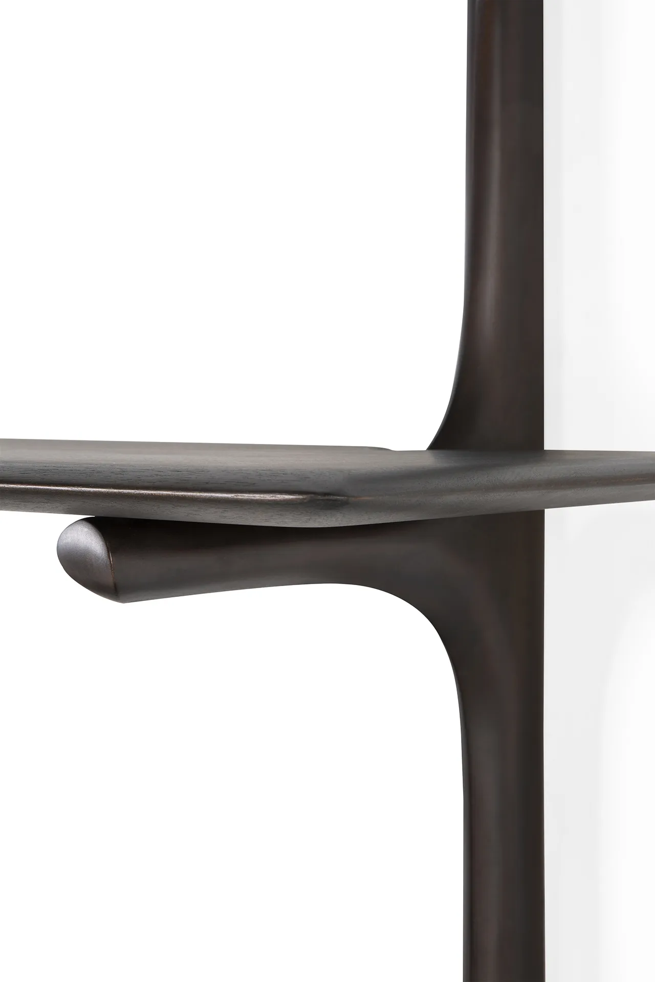 PI estante de parede, Lacado mogno-3 prateleiras-dark brown Ethnicraft