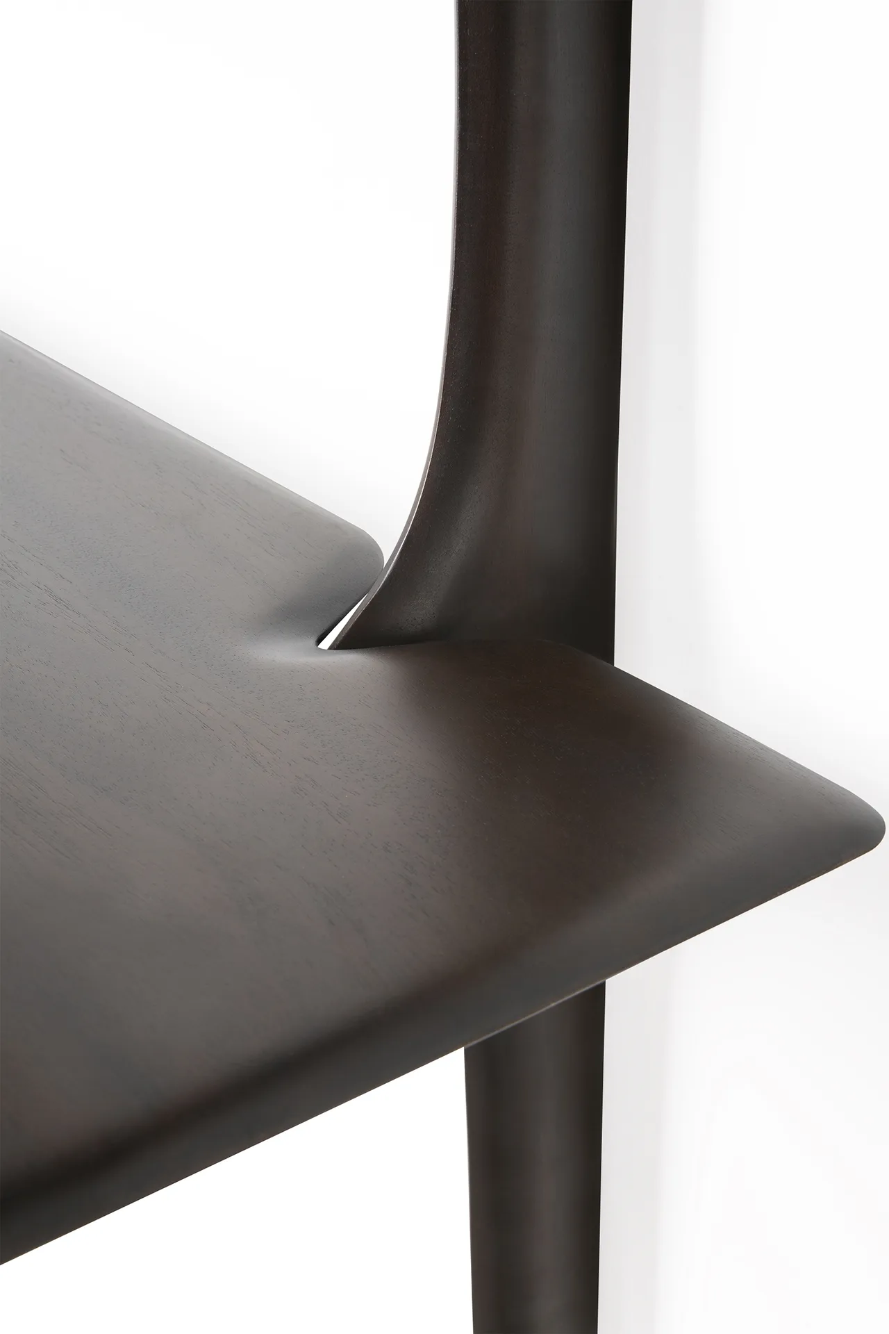 PI estante de parede, Lacado mogno-3 prateleiras-dark brown Ethnicraft