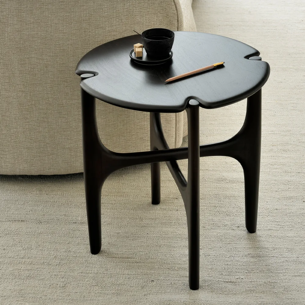 PI mesa de apoio, Mahogany castanho escuro Ethnicraft