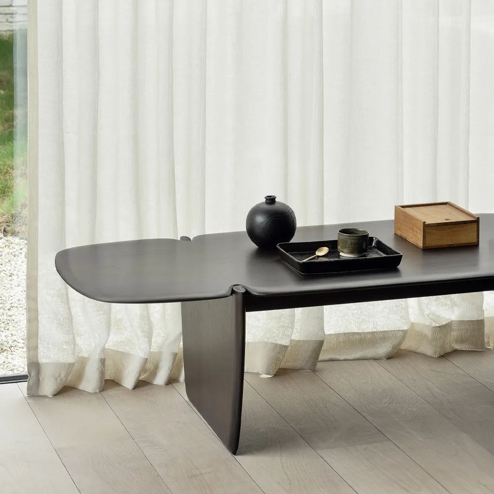 PI mesa de centro, Mogno castanho escuro Ethnicraft