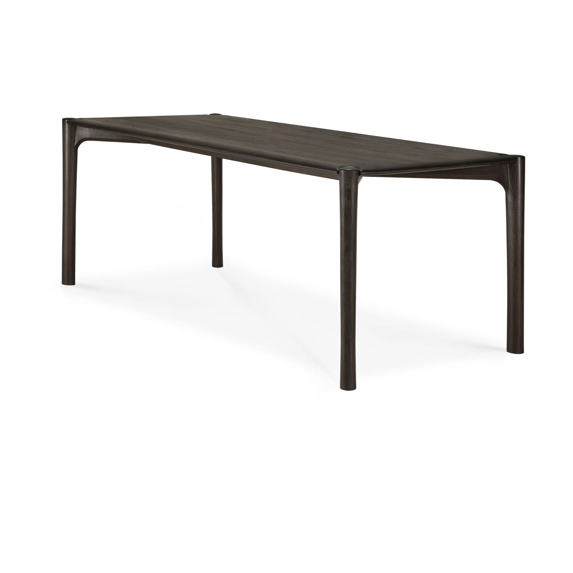 PI mesa de jantar, Teak castanho escuro, 200x95 cm Ethnicraft